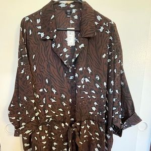 River Island 3/4 Sleeved Printed Blouse